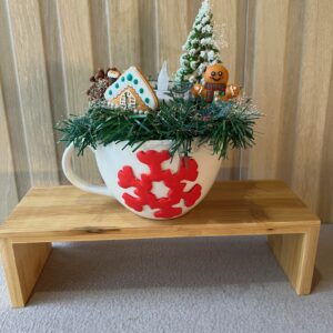Centre de table tasse de Noël gourmande