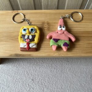Porte-clés Bob l'éponge et Patrick