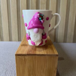 Tasse décorative lutin rose
