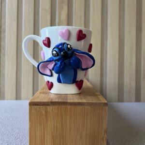 Tasse décorative Stitch bleu classique