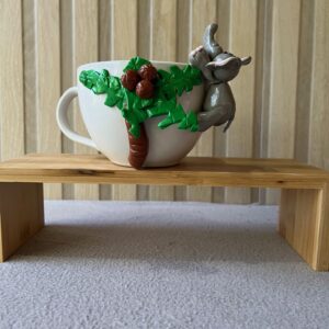 Tasse décorative éléphant gris élégant
